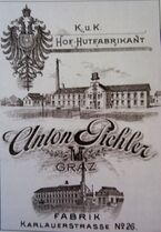 Hutfabrik Pichler um 1900 (Kubinzky) - 1900